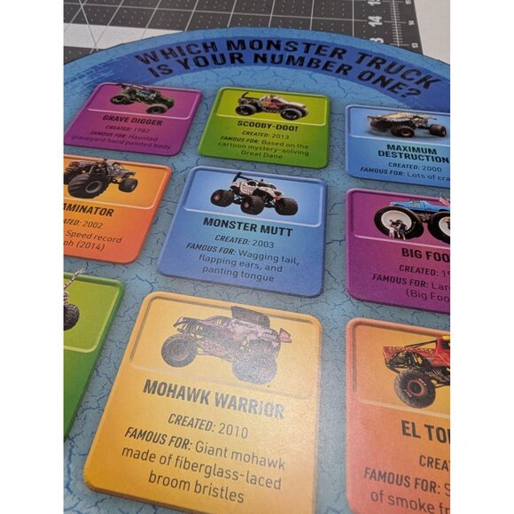 Monster Truck Record Beakers Super Stars book Carlton KIDS HC 2019 round shape - Picture 9 of 12